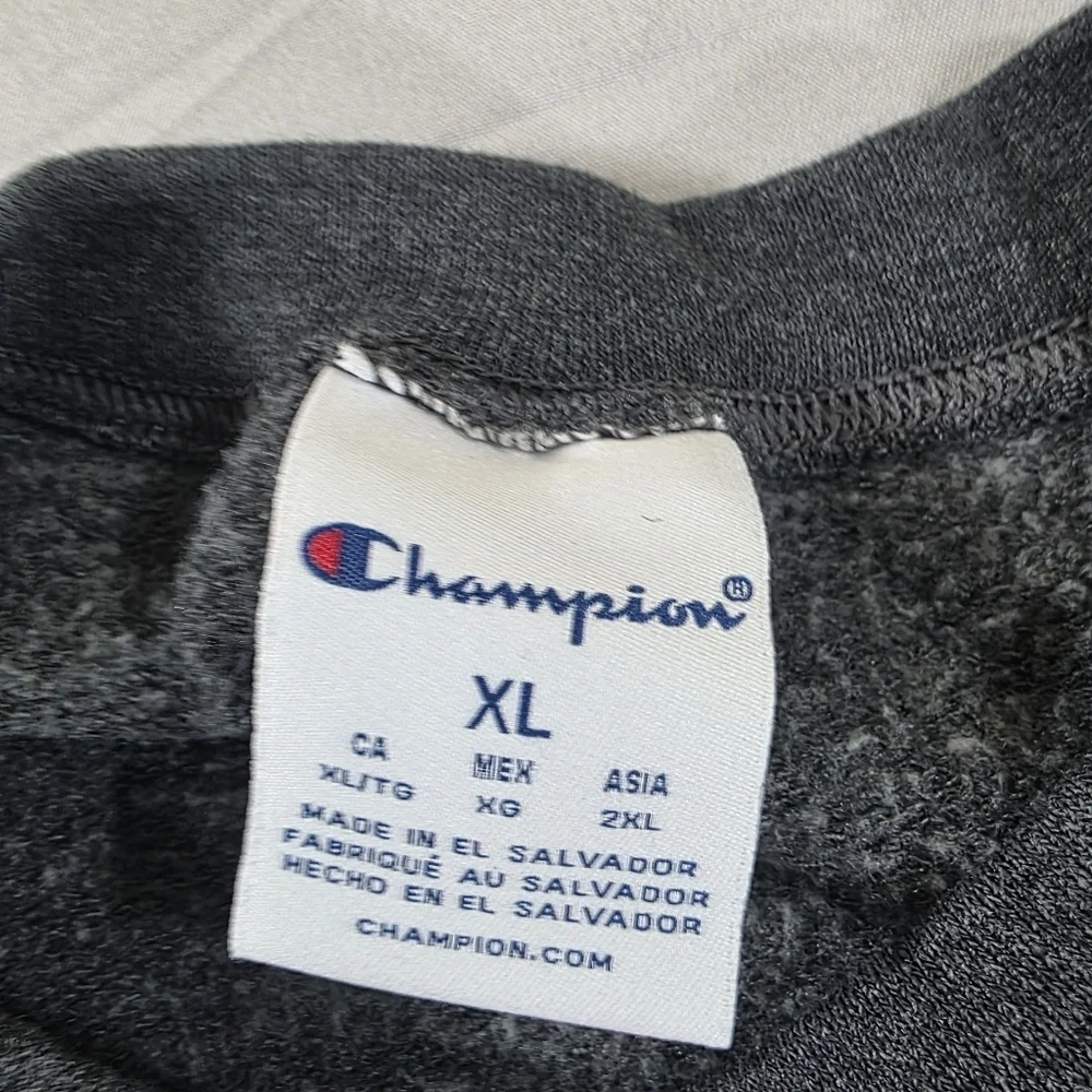Champion Men's Dark Gray St. John Fisher College Crewneck Sweater